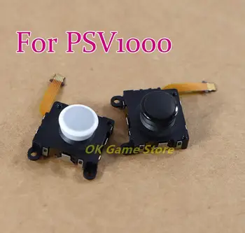 10vnt Originali 3D analoginė vairasvirtės mygtuko valdymo lazdelė, skirta PS VITA 1000 PSV 1000 psvita1000 remonto dalys balta juoda