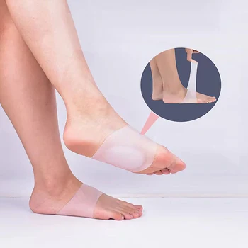 2Pcs Pėdos arkos atrama Plokšti pėdos vidpadžiai plokščioms pėdoms Ortopedinis padas Plokščias vidpadis Plokščios pėdos korektorius Padų fascito palaikymas