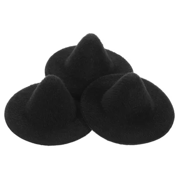 3Vnt Mini raganų skrybėlės Helovino miniatiūrinės raganų kepurės Namas Mini skrybėlių rekvizitai