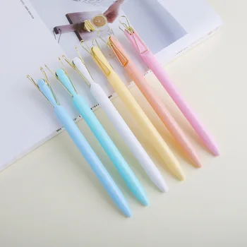 48vnt Daugiafunkciniai Kawaii Macaron spalvoti tušinukai mokyklinėms prekėms Mieli daiktai Biuro priedai Rašikliai rašymui