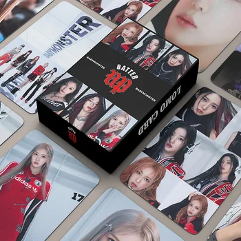 55Pcs/Set Kpop Idol BABY MONSTER HARAM RORA ASA RUKA Naujas albumas BATTER UP Lomo Cards Fotocard Plakatas HD kortelių kolekcijos dovana