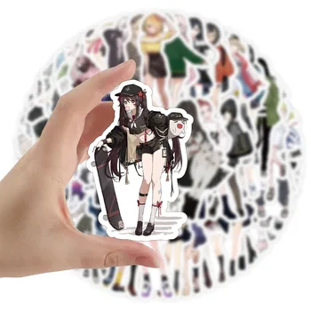 55vnt Animacinis filmas Mielos mišrios anime merginos kasdien dėvi dekoratyvinius popierinius lipdukus, skirtus 