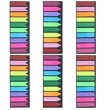 6vnt Lipnūs skirtukų žymekliai Skaitymas Patvarus spalvotas skaidrus Klasifikuoti failų knygas Rašomas perstatomas indeksas Biuro studentas