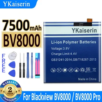 7500mAh YKaiserin baterija Blackview BV8000 BV8000 Pro BV8000Pro pakaitinė bateria