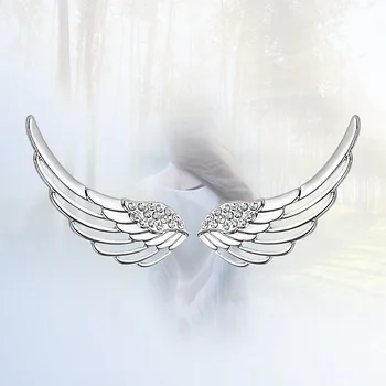 925 Sidabru dengti cirkono angelo sparno auskarai moterims Elegantiškos dovanos Papuošalai Pendientes Brincos EH680