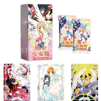 Anime Cardcaptor Sakura 25-mečio kolekcijos kortų dėžutė Deivės istorija Mergaičių vakarėlio kortų žaidimo lenta vaikams Žaislų dovana
