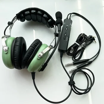 ANR aviacijos ausinių piloto ausinių žalia spalva su puikiu ANR aktyviu triukšmo mažinimo efektu