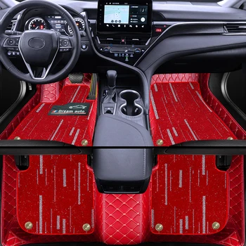 Automobiliniai grindų kilimėliai AUDI A8 5seat 2018-2023 odinis automobilių salono stiliaus kilimėlis