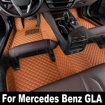 Automobiliniai grindų kilimėliai Mercedes Benz GLA 2019 2018 2017 2016 2015 2014 Kilimai Individualus automatinis stilius Interjero aksesuarai Kojų pagalvėlės