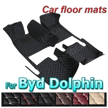 Automobilinis grindų kilimėlis Byd Dolphin 2021 2022 2023 Vyras Aukštos kokybės neslystantys vandeniui atsparūs kilimai Automatinės pėdų pagalvėlės Vidiniai kilimėliai Aksesuaras
