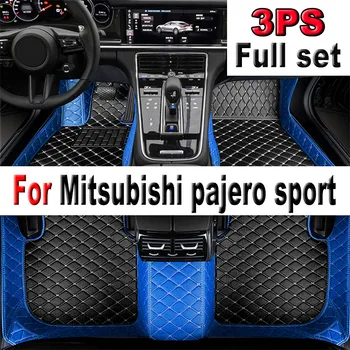 Automobilių grindų kilimėliai Mitsubishi pajero sportui 2011 2012 2013 2014 2015 Custom auto foot Trinkelės automobilinis kilimas dangtis Interjeras