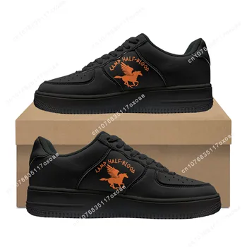 Camp Half Blood Percy Jackson AF Basketball Mens Womens Sports High Quality Flats Force Sneakers Lace Up Mesh Custom Shoe DIY