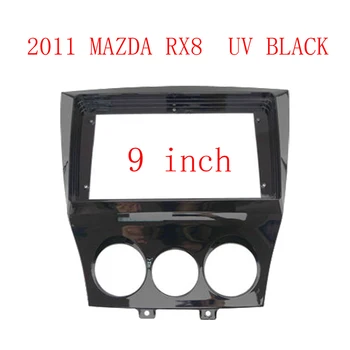 Car DVD Only Frame Audio Fitting Adapteror Dash Trim Facia Panel 9inch for Mazda RX8 2009-2010-2011 Double Radio Player