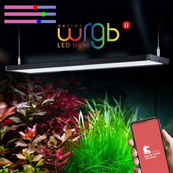 Chihiros WRGB II 2 LED šviesos apšvietimo atnaujinimas RGB Full Specturn Bluetooth APP Control Vandens augalai Lempos žuvų bakas Akvariumas