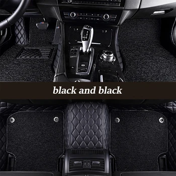 Custom Double Layer automobilių grindų kilimėliai Mercedes GLE 5 sėdynei 2020-2022 metai Interjero detalės Automobilių aksesuarai Kilimas