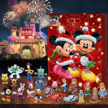 Disney Advento kalendorius Kalėdų anime figūrėlė Helovinas Žaislai Staigmena Guess Modelis Lėlė Vaikas Xmas Atgalinės atskaitos dekoravimo dovanos