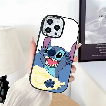 Disney Cartoon Stitch Phone Case Oval Soft Silicone Phone Case For Xiaomi 12 Poco Redmi K 40 60 11 Lite For VIVO V 23 27 29
