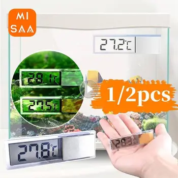 elektroninis LCD skaitmeninis akvariumo termometras didelio jautrumo žuvų bako termometro matavimas Žuvų bako temp matuoklis naminių gyvūnėlių produktas
