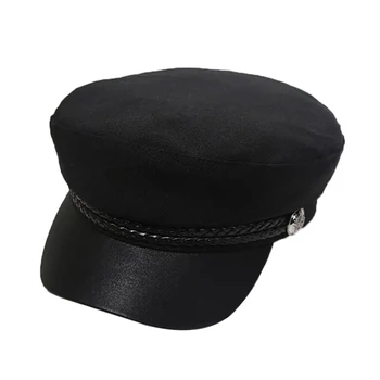Flat Top Cap Casual Anti-sweat Kvėpuojantis saulės atspalvis Reguliuojamas nešiojamas medvilninis kepurės galvos apdangalas lauko sportinės aprangos priedai