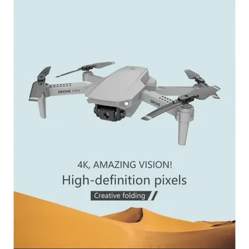 FPV Dron GPS dronas su kamera HD Mini E88 gestų valdymas 4K HD WiFi plataus kampo sulankstomas