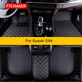 FTCHAAER Custom automobilių grindų kilimėliai Suzuki SX4 Auto Carpets Foot Coche Accessorie