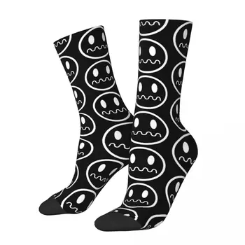 Hip Hop Vintage Humor Crazy Men's Socks Ghost Face Unisex Street Style Seamless Printed Funny Novelty Crew Sock Boys Gift