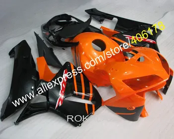Honda CBR600RR 05 06 CBR 600RR CBR 600 RR F5 2005 2006 Oranžinės juodos spalvos ABS motociklų aptakų rinkinys (liejimas)