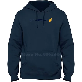 Jet Airways prekės ženklo logotipas 2023 džemperis su gobtuvu Aukščiausios kokybės grafiniai gobtuvai