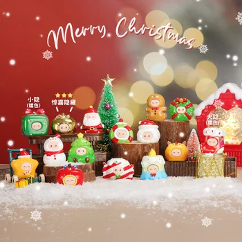 Kalėdinė aklųjų dėžutė Briedis Kalėdų senelis Sniego senio figūrėlės Žaislai Namų dekoracijos Vaikai Kalėdų dovana
