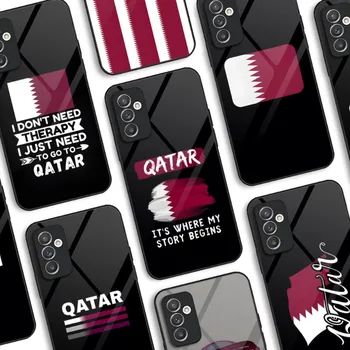 Kataro vėliavos telefono dėklas grūdintas stiklas Samsung A52 A51 A22 A12 A32 A42 S22 S21FE S20 Ultra Note 20 10 Pro Plus dangtelis