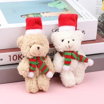 Kawaii animacinis filmas Kalėdinis lokys Pliušinė lėlė Mielas įdarytas lokys Lėlės pakabukas Minkšti pliušiniai žaislai Kalėdų dovanoms