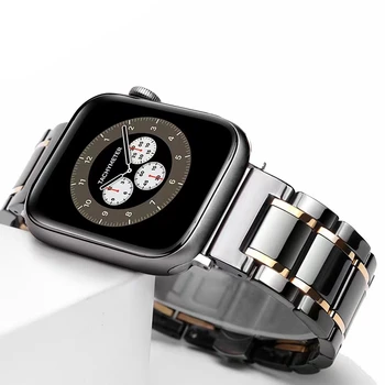 Keraminis dirželis, skirtas Apple Watch Band 44mm 40mm 45mm 41mm 49mm 42mm Apyrankė iWatch Series Ultra 9 8 7 6 5 4 3 SE 45 44mm juosta