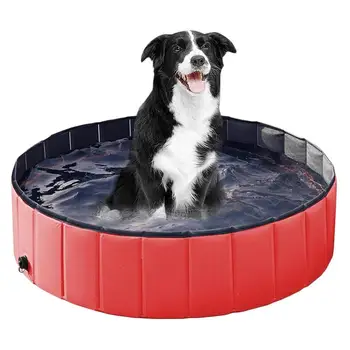 Kietas baseinas šunims Sulankstoma maudymosi vonia naminiams šunims vaikams ir naminiams gyvūnėliams Vandens žaidimų baseinai Balkonui Vonios kambarys Kempingas Paplūdimys Atostogos