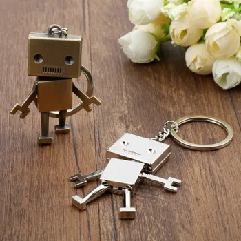 Kilnojamasis robotas raktų pakabukas Automobilio ornamentas Kūrybinis animacinis filmas Pakabukas Vyrai Kuprinė Žavesys Vaikų gimtadienio dovanos Metalinė maža dėžutė