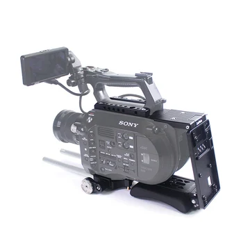 Lanparte itin lengvas bazinis pusės narvelio įrenginys, skirtas Sony FS7 kamerai