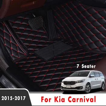 LHD Kia Carnival Sedona 2017 2016 2015 (7 vietų) Automobilių grindų kilimėliai Priedai Kilimai Auto kilimėliai Pakaitiniai transporto priemonių dangčiai