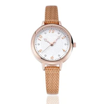 Mados prekės ženklo moteriški laikrodžiai odiniais dirželiais atsitiktiniai moteriški rankiniai laikrodžiai
