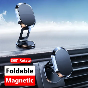 Magnetinis automobilinis telefono laikiklis Pritvirtinkite magnetą Išmanusis telefonas Mobilus stovas Mobiliojo ryšio GPS palaikymas automobilyje iPhone 15 14 13 12 Pro Xiaomi Samsung