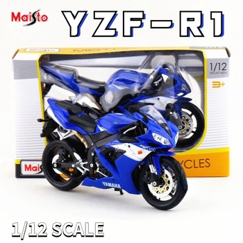 Maisto 1/12 Yamaha YZF-R1 Streetcar Alloy Žaislinis motociklas Modelis Diecast Scale Simulation Scale Model Motorcycle Boys Collection