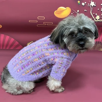 Mieli šunų drabužiai Megztinis Drabužiai Žieminiai naminių gyvūnėlių drabužiai Pomeranijos pudelis Bichon šnauceris Velso Corgi kostiumo paltas Dropship