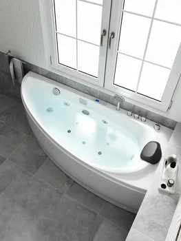 Namų termostatinis banglenčių SPA sūkurinė vonia akrilinis suaugusiųjų lenktas kubilas
