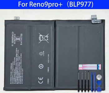 Nauja 100% didelės talpos BLP977 pakaitinė baterija, skirta OPPO reno9 pro+ Telefono baterijos+ įrankiai