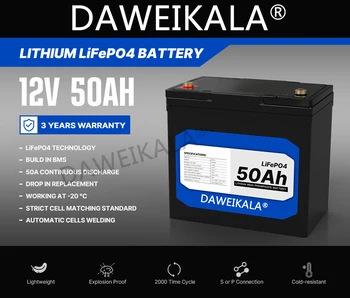 Nauja LiFePo4 baterija 12V 50Ah ličio geležies fosfatas 24V LiFePo4 įkraunamos baterijos vaikiškiems paspirtukams Valties variklis be mokesčių