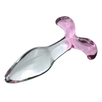 Naujas stiklinis analinis Dildo užpakalio kištukas Analiniai karoliukai Erotinis sekso žaislas moterims suaugusiems Produktai poroms Krištolo stiklo išangės masažuoklis Žaislai