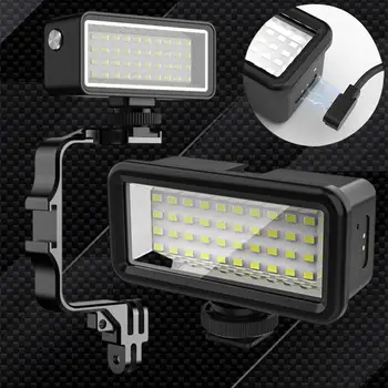 Neperšlampamas 40m povandeninis LED vaizdo nardymo užpildymo šviesos lempa Gopro Hero 11 10 9 Dji Action 3 Veiksmo kameros priedai Slr