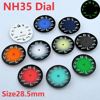 NH35 dial couple dial S dial white dial personalized dial tinka NH35 judesio laikrodžio priedams