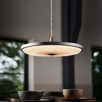 Nordic restorano šviestuvas LED kūrybinis ilgos linijos apskritas skraidantis lėkštės šviestuvas kavinės studijų baro stalo šviestuvas