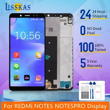 Original 5.45 LCD skirtas Xiaomi Redmi Note5 Note5Pro MEI7S MEI7 ekrano skaitmeninimo įrenginio jutiklinio ekrano pakeitimas