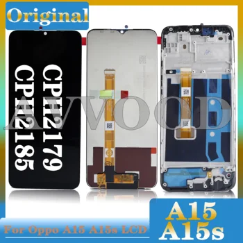 Original for Oppo A15 LCD display CPH2185 Touch Screen Digitizer Assembly Replacement for A15s lcd CPH2179 Repair Parts 6.52