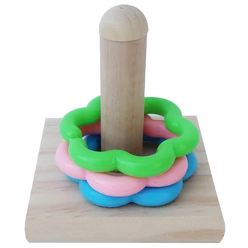 Paukščių žaislų veikla Mokymas Spalvingi žiedai Juokingi mini geležiniai žaislai papūgos kūrimui Interaktyvūs žaislų reikmenys